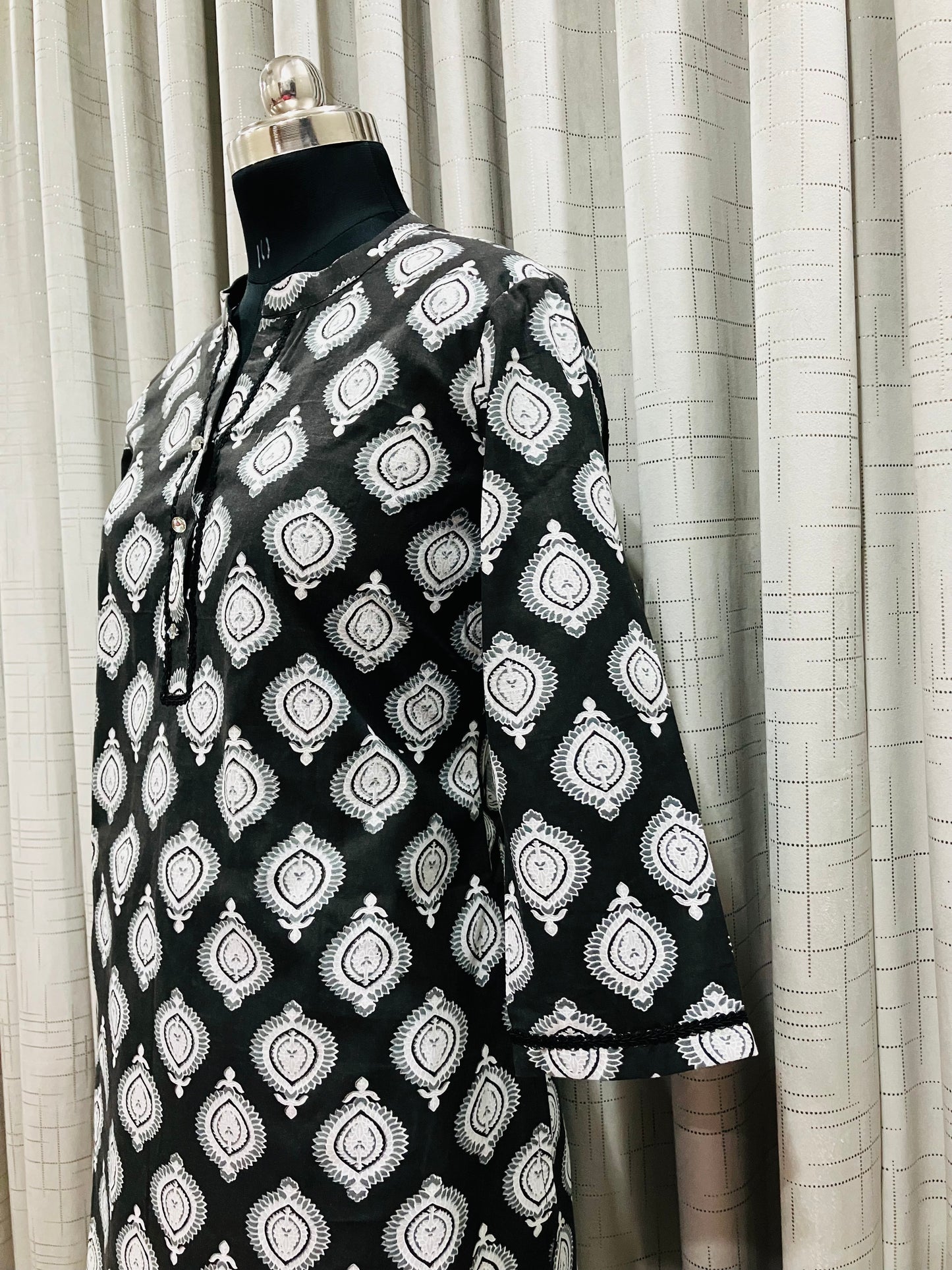 Bold Black Ethnic Co-ord Set