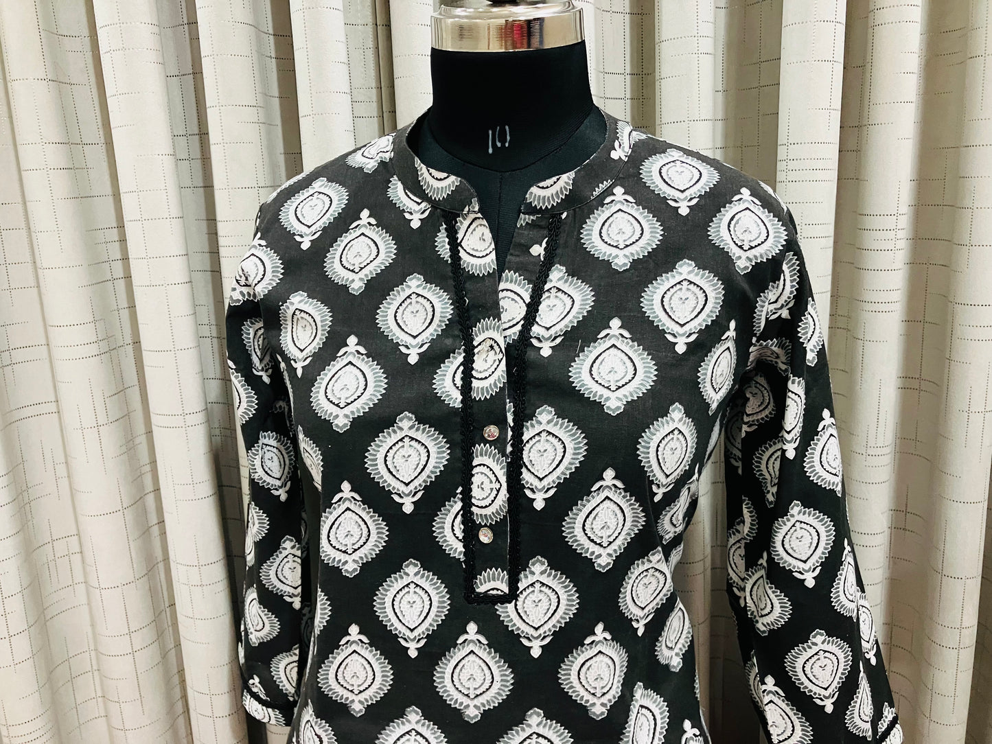 Bold Black Ethnic Co-ord Set