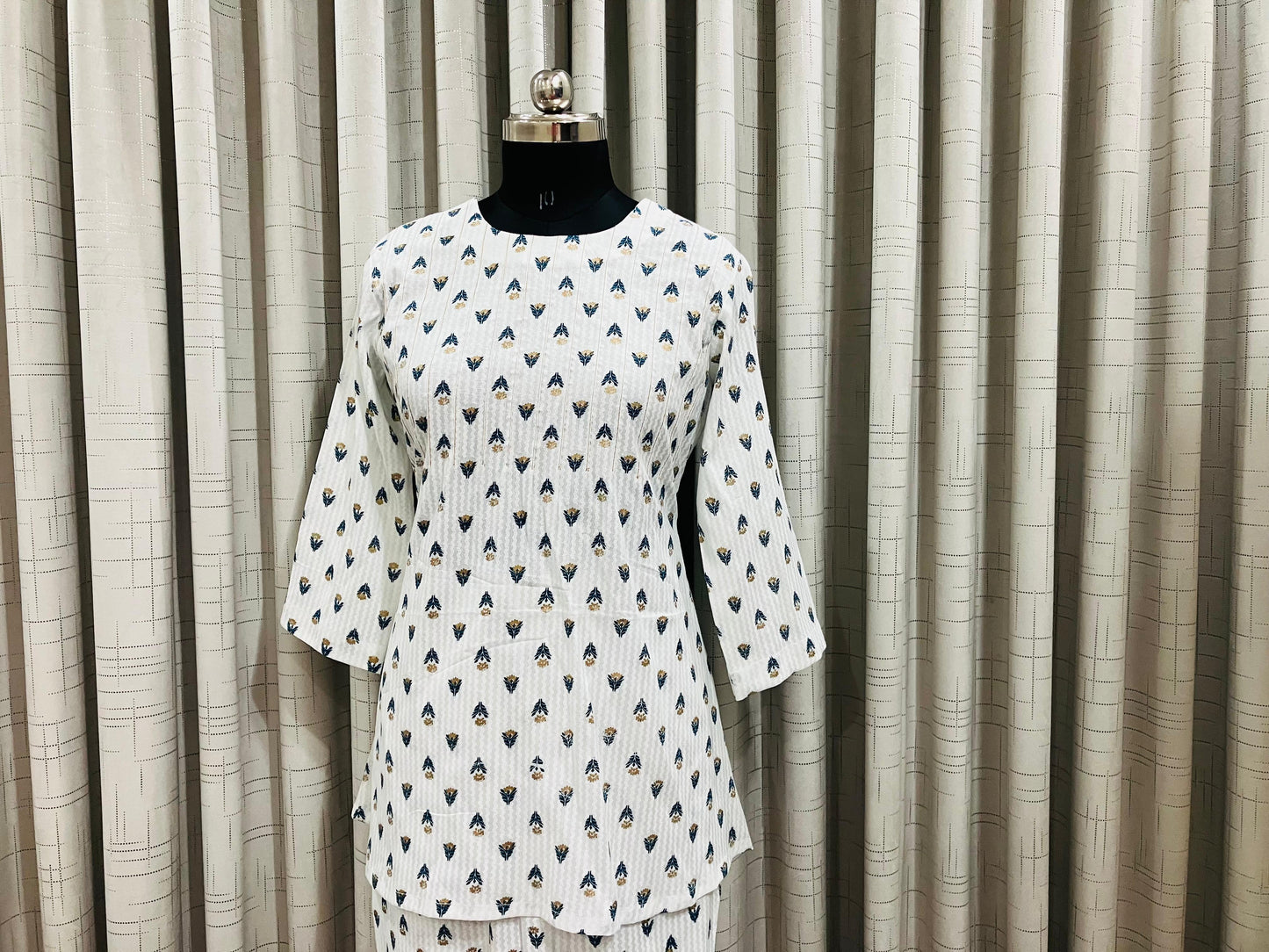 White Printed Co-ord Set