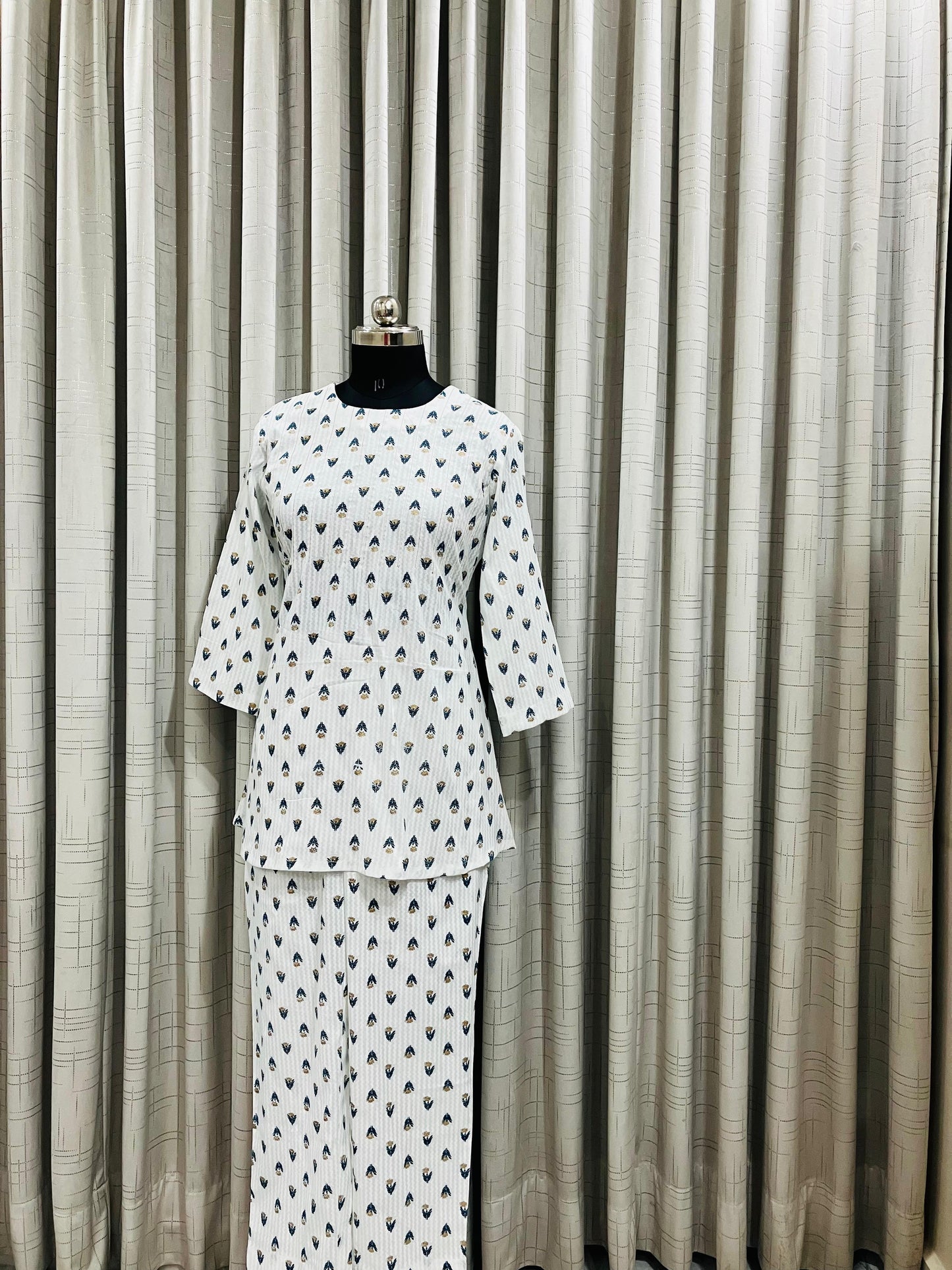 White Printed Co-ord Set