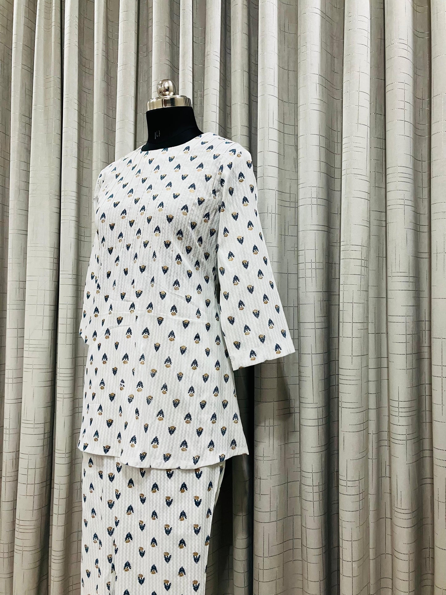 White Printed Co-ord Set